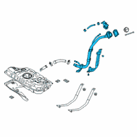 OEM 2020 Hyundai Veloster Filler Neck & Hose Assembly Diagram - 31030-J3500