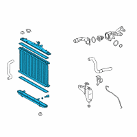 OEM 2015 Lexus RX350 Radiator Assembly, No.2 Diagram - 16041-0P211