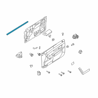 OEM 2009 Ford Focus Belt Weatherstrip Diagram - 8S4Z-5421456-A