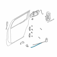 OEM 2000 Dodge Durango Door Latch Cable Diagram - 55256906