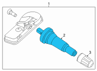 OEM 2022 Hyundai Sonata Tpms Stem Diagram - 52948-L1100