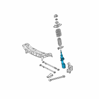 OEM 2006 Pontiac Grand Prix Rear Suspension Strut Assembly Diagram - 88955412