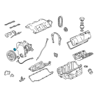 OEM Pontiac Sunbird Timing Gear Set Diagram - 14074400