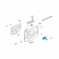 OEM 2009 Saturn Aura Handle, Inside Diagram - 20858145