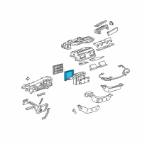 OEM 1999 Cadillac Seville Seal, Evap Core Diagram - 52462677