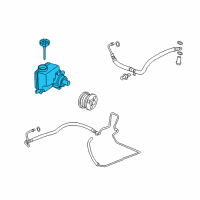 OEM 2006 Buick Lucerne Power Steering Pump Diagram - 19369084