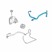 OEM 2008 Buick Lucerne Hose Asm, P/S Gear Inlet Diagram - 19330653