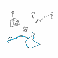 OEM Buick Lucerne Hose Asm-P/S Gear Outlet Diagram - 25917177