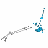 OEM Kia Soul Lever Assembly-Manual Transmission Diagram - 43700B2110EQ