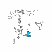 OEM Cadillac Escalade Steering Knuckle Assembly Diagram - 18060575