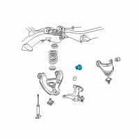 OEM Chevrolet K3500 Lower Control Arm Front Bushing Diagram - 15687205