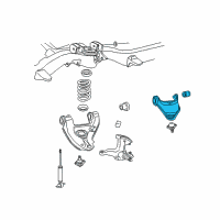 OEM 1999 GMC K1500 Front Upper Control Arm Kit (Lh) Diagram - 12361035