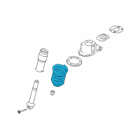 OEM Mercury Montego Coil Spring Diagram - 7G1Z-5560-B