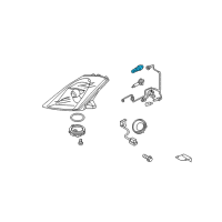 OEM 2009 Infiniti FX50 Low Xenon Bulb Diagram - 26297-9B91A