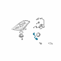 OEM 2007 Nissan 350Z Harness Assembly-Head Lamp Diagram - 26038-CF40A