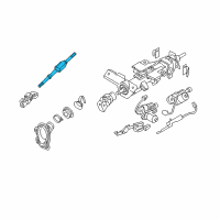 OEM Infiniti M45 Shaft Assy-Steering Column, Lower Diagram - 48822-EH200