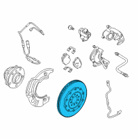 OEM 2015 BMW M6 Gran Coupe Brake Disc, Ventilated, Perforated, Left Diagram - 34-21-2-284-103