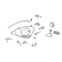 OEM Toyota Lens & Housing Bolt Diagram - 90084-10015