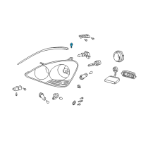 OEM 2008 Toyota Matrix Lens & Housing Bolt Diagram - 90084-10015