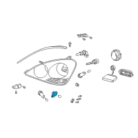 OEM Lexus LS430 Socket & Wire, Front Marker Lamp Diagram - 81138-50220