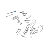 OEM BMW 328i Emergency Mechanism Parking Lock Diagram - 51-25-8-132-166