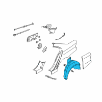 OEM BMW Cover, Wheel Housing, Rear Left Diagram - 51-71-2-496-657