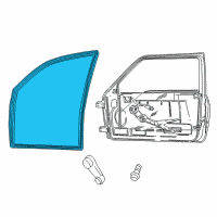 OEM 2005 Dodge Ram 2500 Seal-Glass Run Diagram - 55276181AH