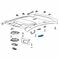 OEM 2017 Ford Focus Reading Lamp Assembly Diagram - BM5Z-13776-FE