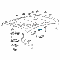 OEM 2015 Ford Focus Reading Lamp Assembly Diagram - BM5Z-13776-ED