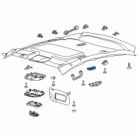 OEM Ford Reading Lamp Assembly Diagram - AM5Z-13776-AJ