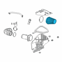 OEM 2015 Chevrolet Camaro Air Filter Diagram - 23164564