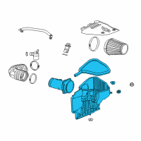 OEM 2015 Chevrolet Camaro Air Cleaner Body Diagram - 23164563