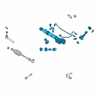 OEM 2014 Infiniti QX80 Power Steering Gear Assembly Diagram - 49200-1LA1A