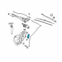 OEM Chevrolet Malibu Front Washer Pump Diagram - 84993622