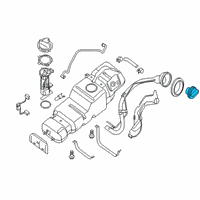 OEM Nissan Filler Cap Assembly Diagram - 17251-1PA0B