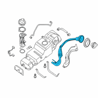 OEM 2020 Nissan NV2500 Tube Assy-Filler Diagram - 17221-1PA0C