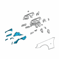 OEM Chrysler Crossfire Panel-WHEELHOUSE Diagram - 5097446AB