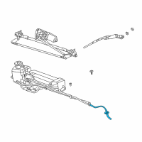 OEM 2008 Chrysler PT Cruiser Hose-Rear Washer Diagram - 5288702AB