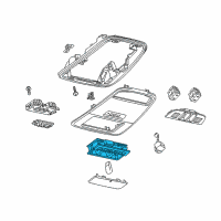 OEM Buick Reading Lamp Assembly Diagram - 23149038