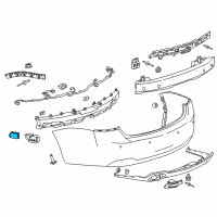 OEM Chevrolet Object Sensor Diagram - 84664804