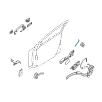 OEM 2012 Nissan Sentra Rod-Key Lock, RH Diagram - 80514-ET000