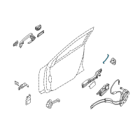 OEM 2009 Nissan Sentra Rod-Key Lock, RH Diagram - 80514-ET000