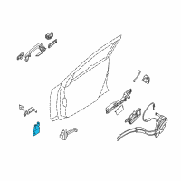 OEM 2012 Nissan Pathfinder Hinge Assy-Rear Door Diagram - 82421-ZP80A