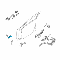 OEM 2009 Nissan Sentra Cylinder Set-Door Lock, RH Diagram - H0600-ET000