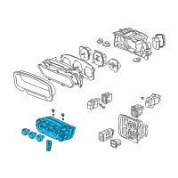 OEM 1997 Honda CR-V Control Assy., Heater *NH178L* (EXCEL CHARCOAL) Diagram - 79500-S10-A01ZA