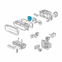 OEM 2000 Honda CR-V Tachometer Assembly Diagram - 78125-S10-A02