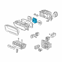 OEM 2000 Honda CR-V Speedometer Assembly Diagram - 78115-S10-A01