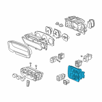 OEM 2001 Honda CR-V Switch Assembly, Power Window Master (Classy Gray) Diagram - 35750-S10-A02ZB