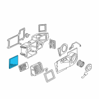 OEM 1996 GMC Savana 3500 Filter, A/C Mod Water Core Diagram - 52468112