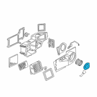 OEM 2006 GMC Savana 3500 Blower Motor Diagram - 89019318